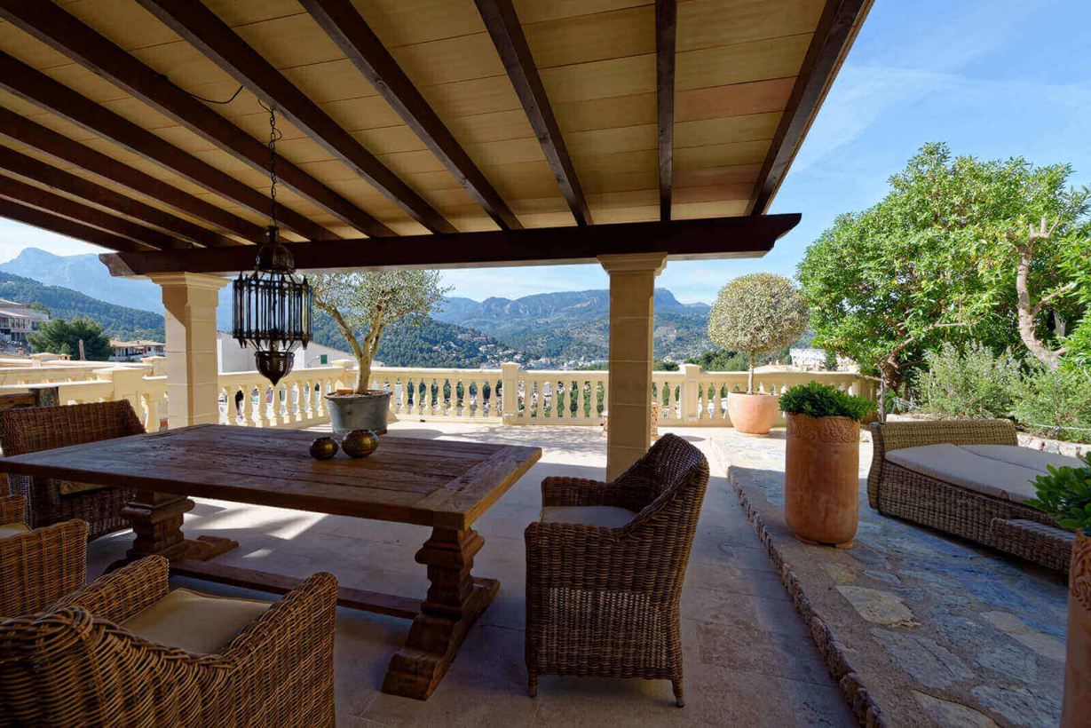 Accogliente area salotto dal sapore mediterraneo