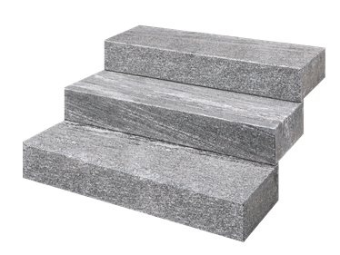 Gradini a blocco Gneiss Urban Grey Line opzionale
