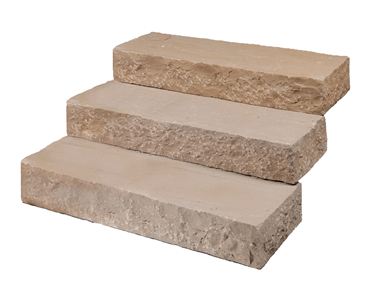 Gradini a blocco in pietra arenaria Modak a vista