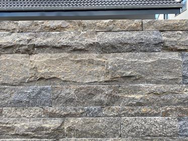 Mattoni di pietra Pietra calcarea conchiglia Frnkian Vista della parete