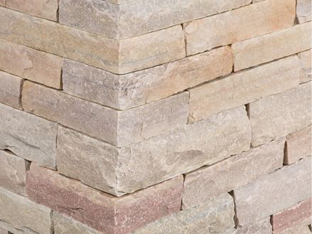 Mattoni di pietra quarzite Rio Dorado giallo tagliata a misura