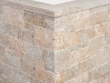 Mattoni di pietra Medium Rustic in travertino