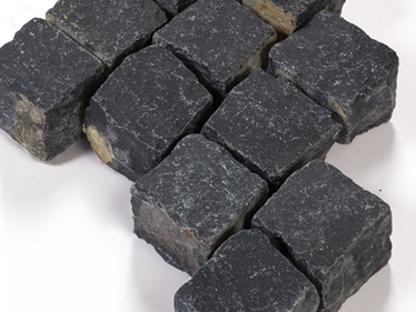 Sampietrini -basale-nero-turchese-andesite aree più chiare