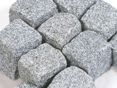 Sampietrini Granito Silver Rustica 9x9x9cm Dettaglio