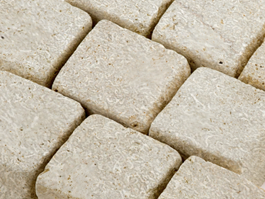 Sampietrini Limestone Royal Beige 10x10x8 cm Dettaglio