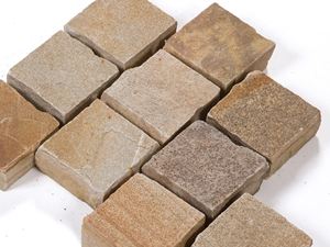 Sampietrini in quarzite Irish Gold Dettaglio