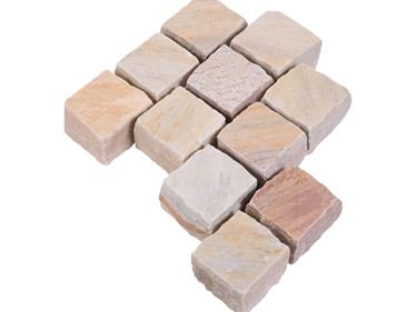 Sampietrini in quarzite Rio Dorado a vista