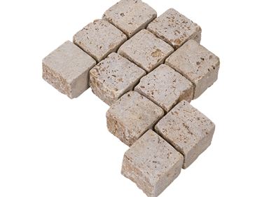 Sampietrini Travertino Noce a vista