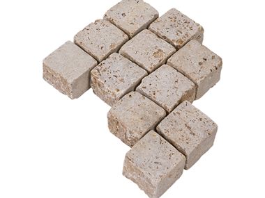 Sampietrini Travertino Noce a vista