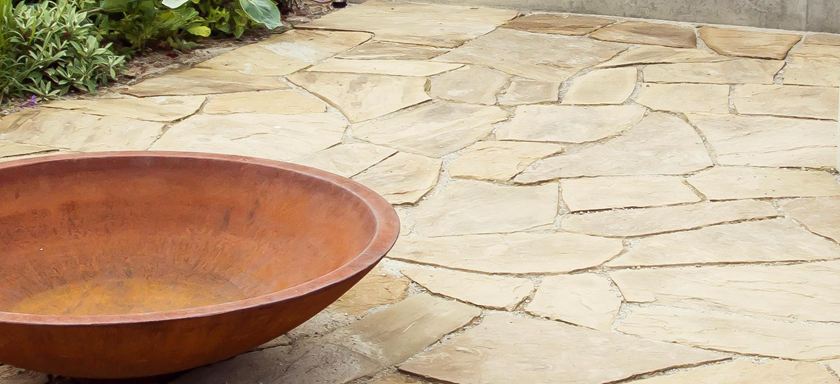 Piastrelle poligonali immagine d'ambiente tagliate su misura