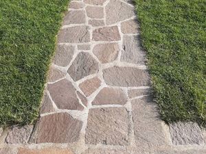 Piastrelle poligonali Porphyr Porphyr Terra con prato