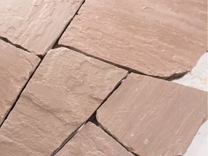 Piastrelle poligonali di arenaria Modak tagliate a misura