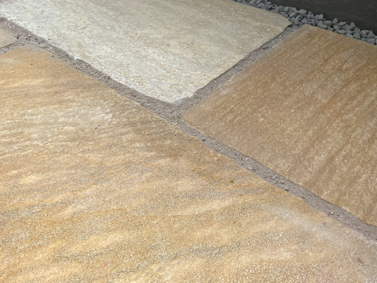 Grande sensazione con la lastra gialla per patio Rio Dorado Quarzite-terrazza-sabbia-vicino2