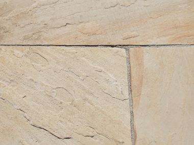 Primo piano dell'arenaria beige Yellow Mint