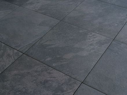 Lastre per terrazze Alpine Black con aspetto di ardesia