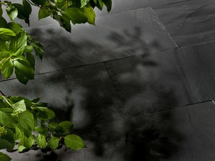 Split Black Rustic Lastre di ardesia e rami naturali