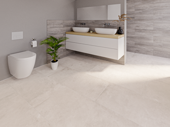 Bagno Urban Pearl in combinazione con Country Grey