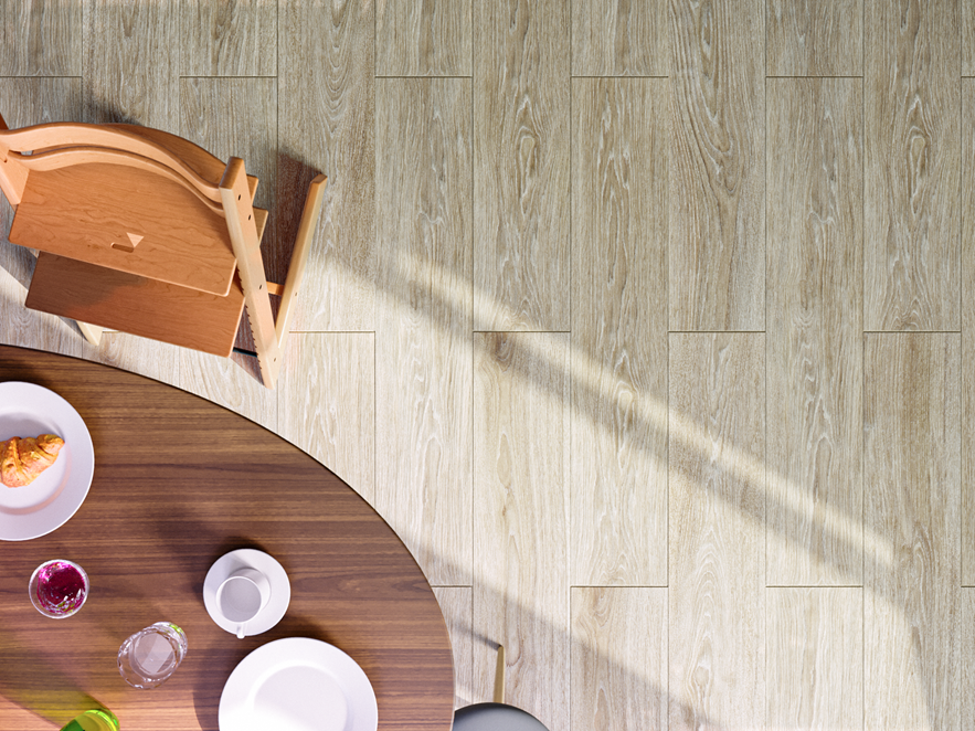 Country_Oak_ Sala da pranzo più strutturata dall'alto