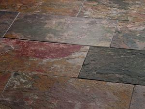 Piastrelle in ardesia Peacock Multi Colour primo piano laterale