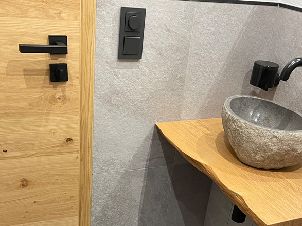 Lavabo in legno Alpine Grey