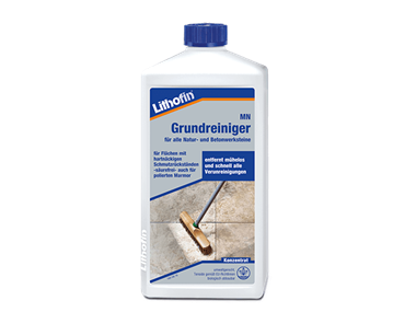 Un flacone di detergente di base per la cura delle Piastrelle