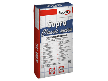 Una busta di adesivo flessibile bianco