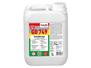 Un secchio di primer per la posa delle Piastrelle