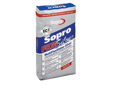 Una busta di adesivo multiflex per la posa delle Piastrelle