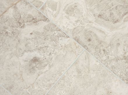 Primo piano della piastrella in marmo Silver Shadow lucidata