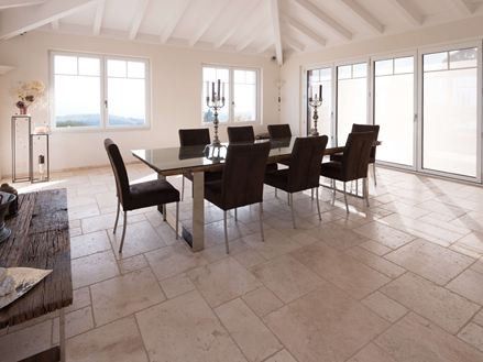 Piastrella di travertino Light burattata non livellata108