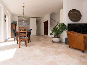 Piastrella di travertino Medium burattata8