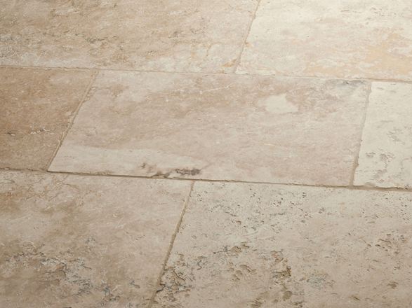 Piastrelle in travertino Vista laterale Rustic