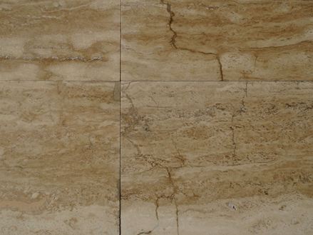 Piastrelle di travertino Noce lucidato vista frontale articolo speciale 01