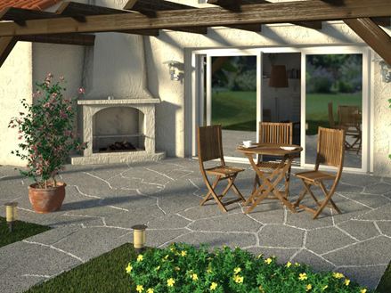 Articolo speciale Piastrelle poligonali Ganit grigio Mundo