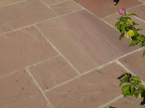 Lastra di pietra naturale Sandstone Modak naturalmente spaccata sotto il lato segato03