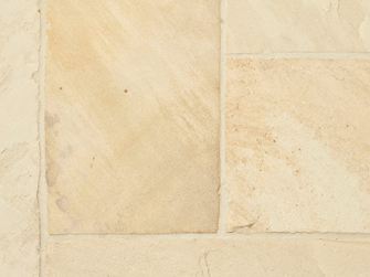 Primo piano delle lastre di arenaria Yellow Mint dall'alto