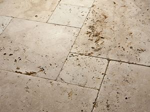 Travertino, lastre, rustico, burattato