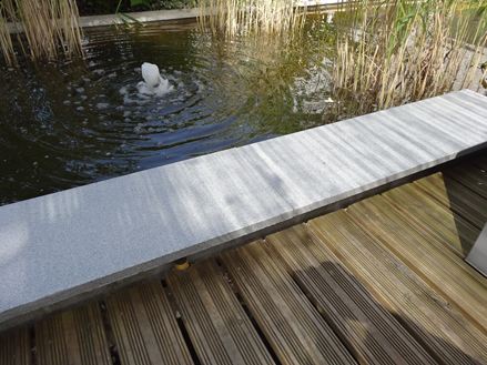 Lastra di granito Contorno del laghetto in granito