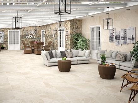 Conservatorio con aspetto ardesia Axis Cream