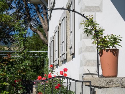 Giardino di una fattoria svizzera