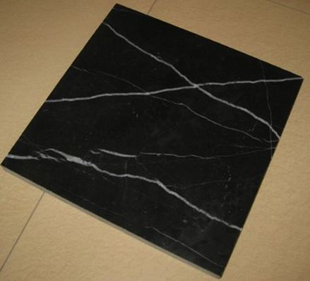 Lastra di marmo lucida Marmo Nero Marquina