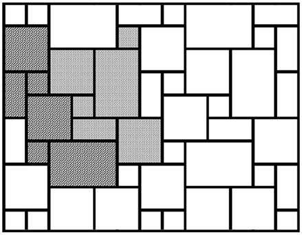 Grafico dello schema di posa del vincolo romano