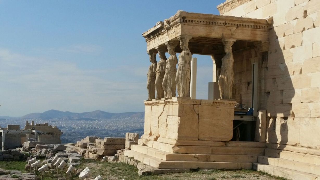 Un'antica rovina in pietra naturale in Grecia