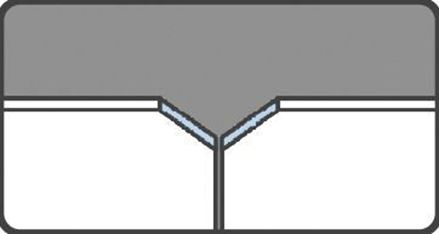 Pittogramma dei bordi delle piastrelle calibrate