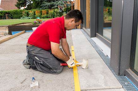 lastre per patio gres fine posa maschiatura in sopro