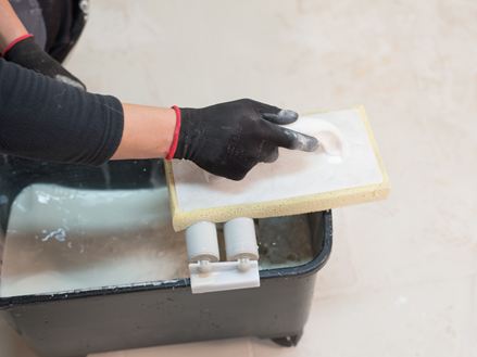 Pulizia dopo la stuccatura