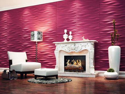 Camino davanti al pannello a parete 3D Copyright: 3D WALL